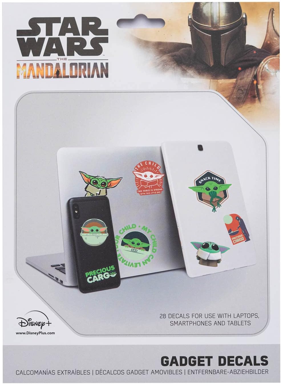 Grupo Erik Star Wars The Mandalorian Gadget Decals - Grogu The Child Baby Yoda Waterproof & Removable Stickers