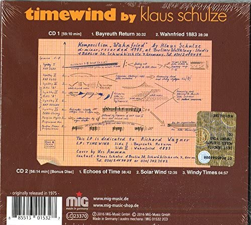 Zeitwind - Klaus Schulze [Audio CD]