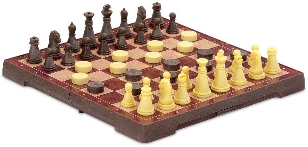 Cayro Magnetic Travel Chess Checkers