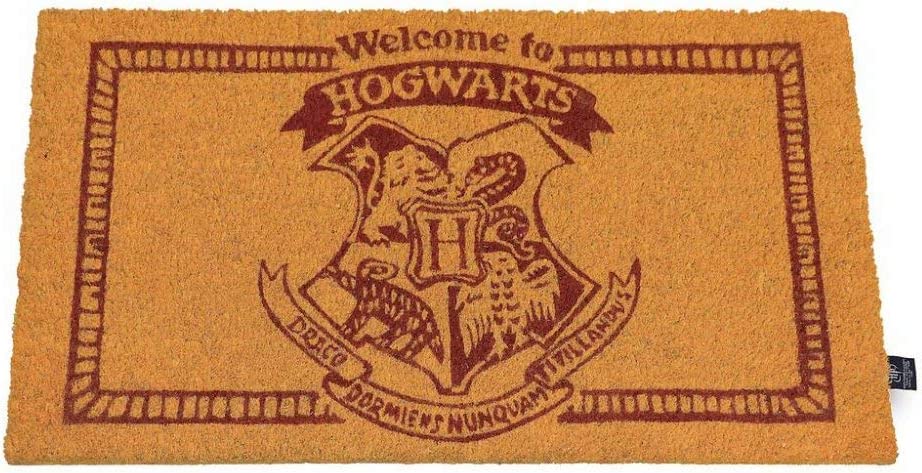 HARRY POTTER Fußmatte „Welcome To Hogwarts“, offizielle Merchandising-Referenz von DD Home Textiles, Unisex, für Erwachsene, Mehrfarbig (Mehrfarbig), Einzelbett