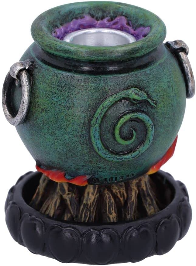 Nemesis Now Emerald Cauldron Backflow Räuchergefäß 7,3 cm, Grün