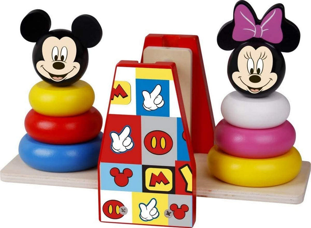 Be Imex 924 TY022 6970090049194 EA Disney Balanza de madera de Mickey Mouse, apilador