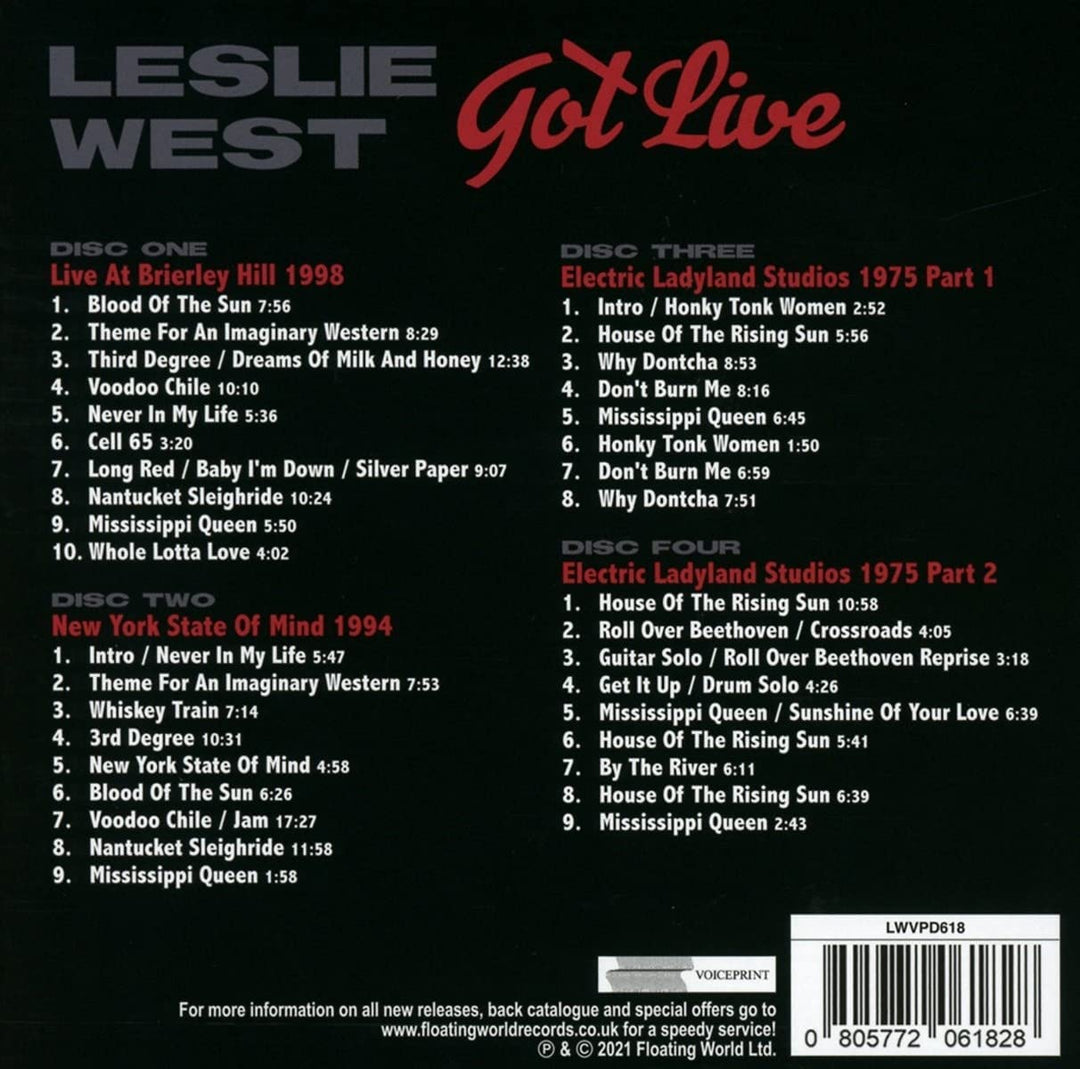 Leslie West – Got Live [Audio-CD]