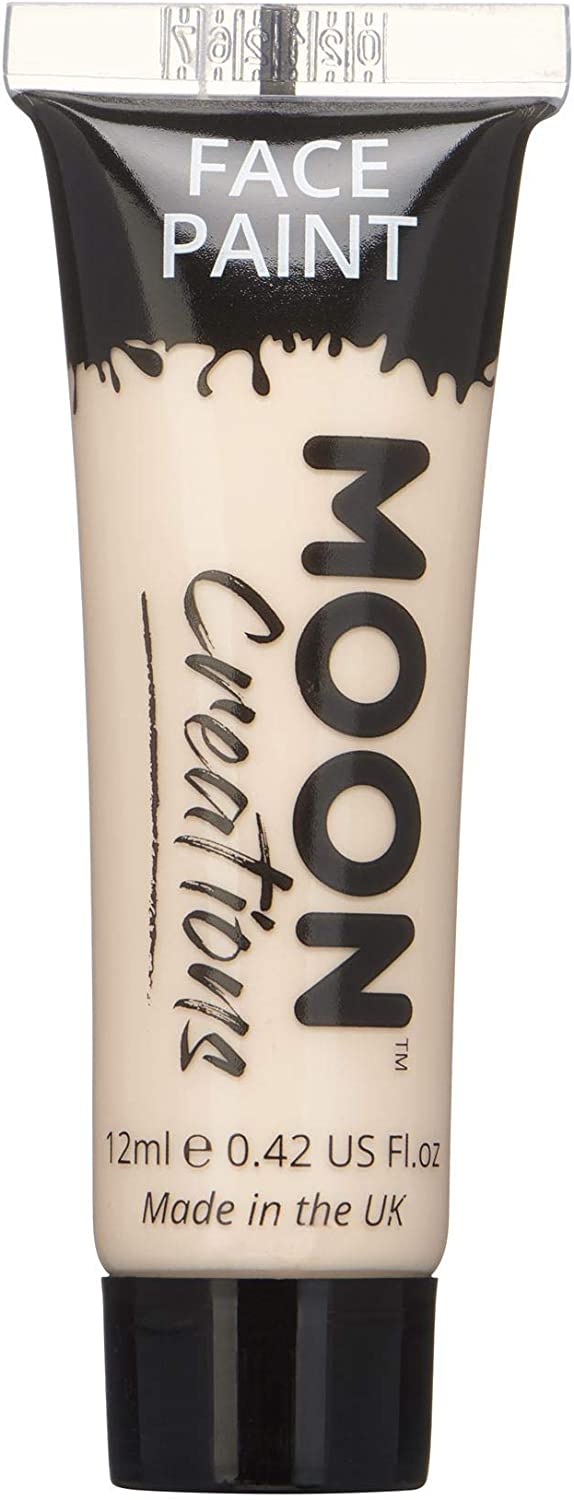 Moon Creations Pale Skin Face & Body Paint - Water Based Makeup for All Ages (C01228)