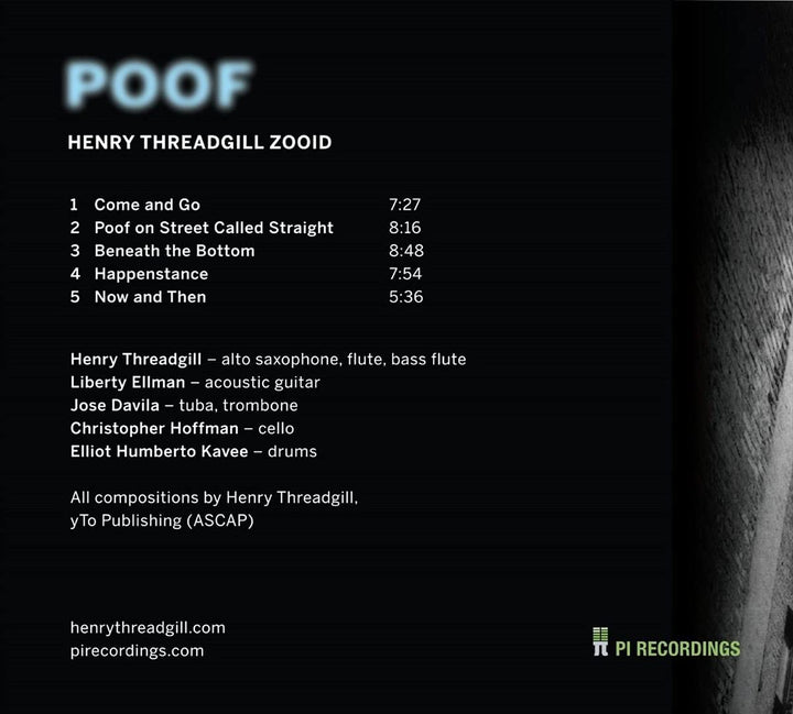 Henry Threadgill Zooid – Poof [Audio-CD]