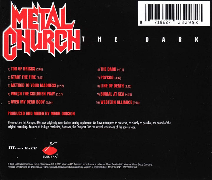 Metal Church – The Dark [Audio-CD]