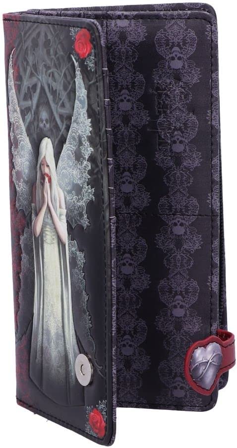 Nemesis Now Love Remains Anne Stokes geprägte Geldbörse, 18,5 cm, Schwarz, PU, ​​Einheitsgröße