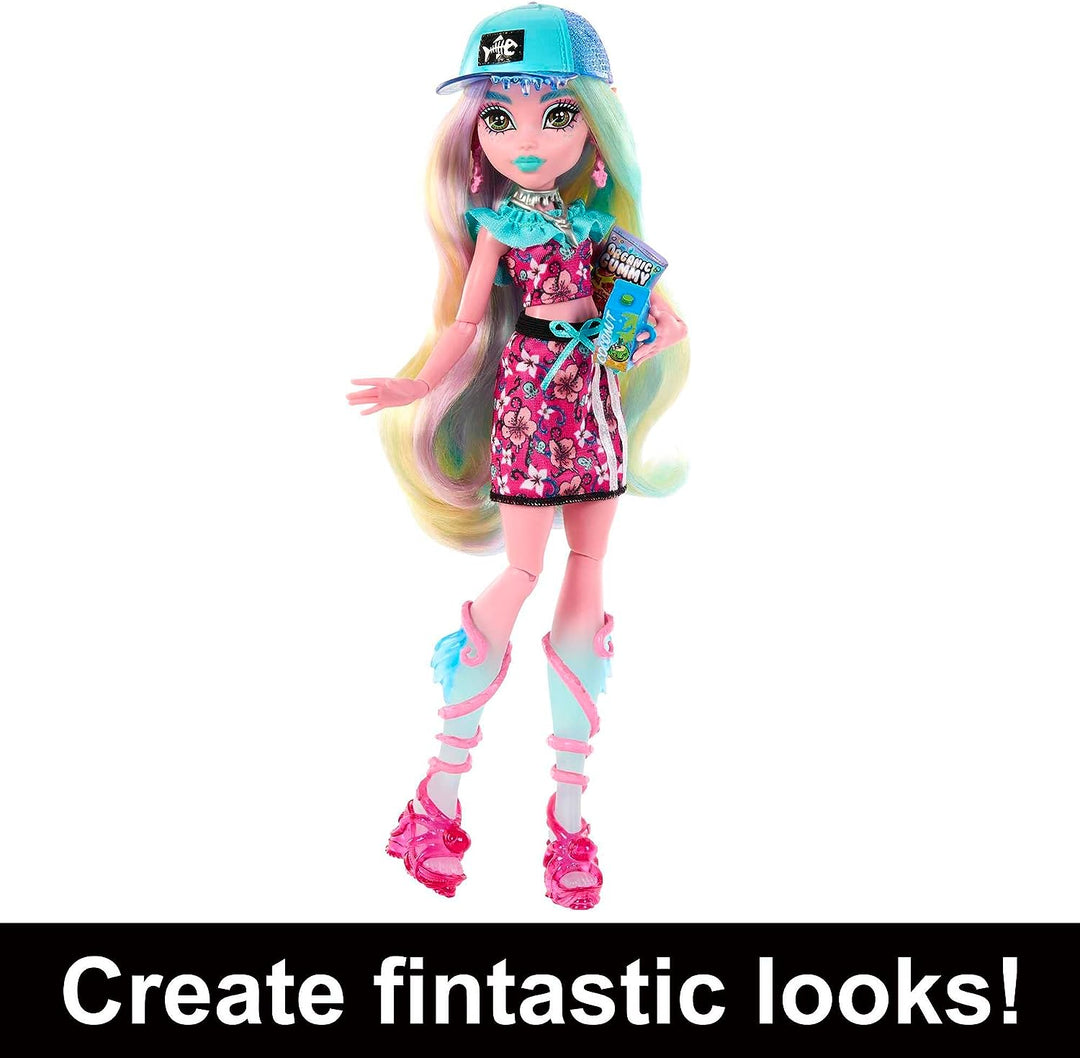 Monster High Doll and Fashion Set, Lagoona Blue with Dress-Up Locker and 19+ Surprises