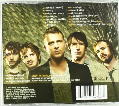 OneRepublic – Dreaming Out Loud [Audio-CD]