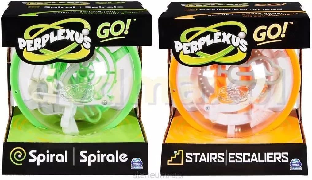 Spin Master Games 1-6059581 Perplexus GO Spirale, kompaktes, herausforderndes Puzzle-Labyrinth