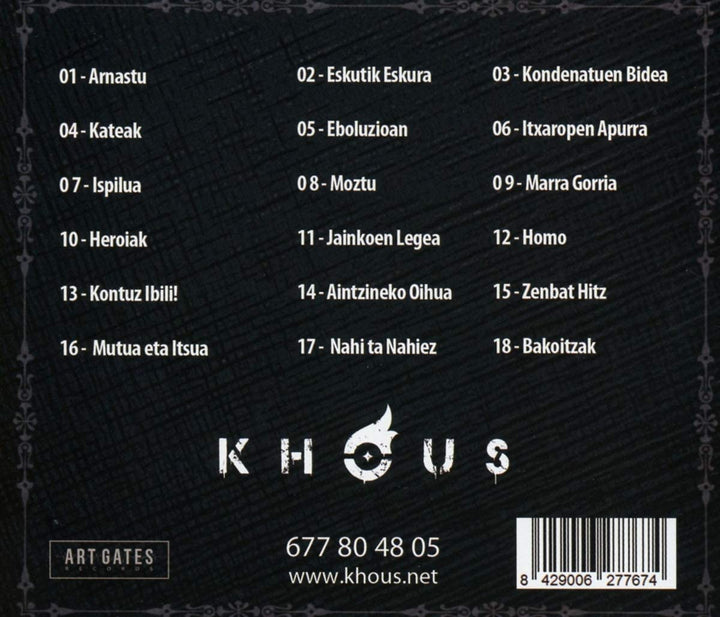 Khous - Geroaren Haziak [Audio CD]