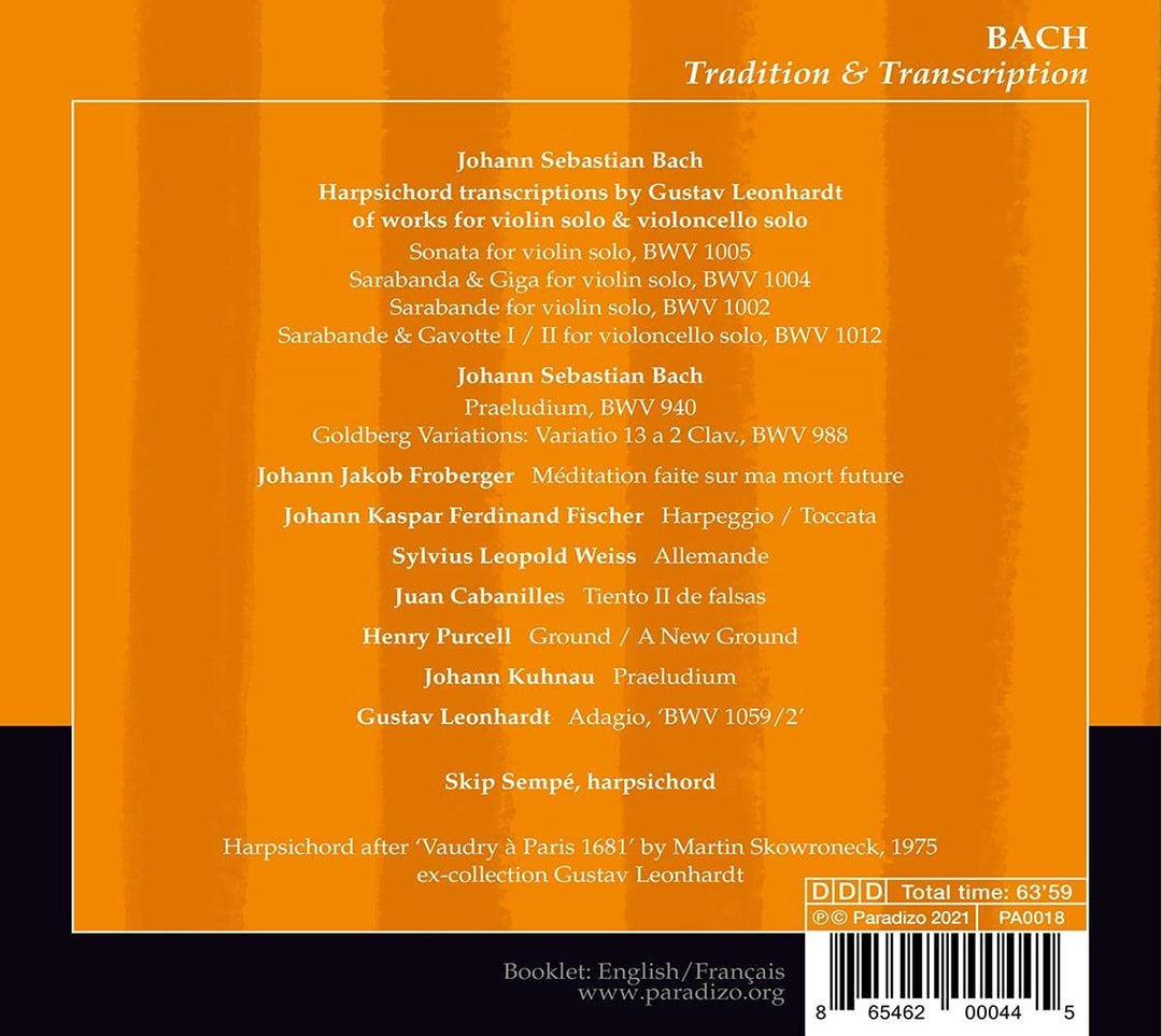 Bach: Tradition &amp; Transkription [Audio-CD]