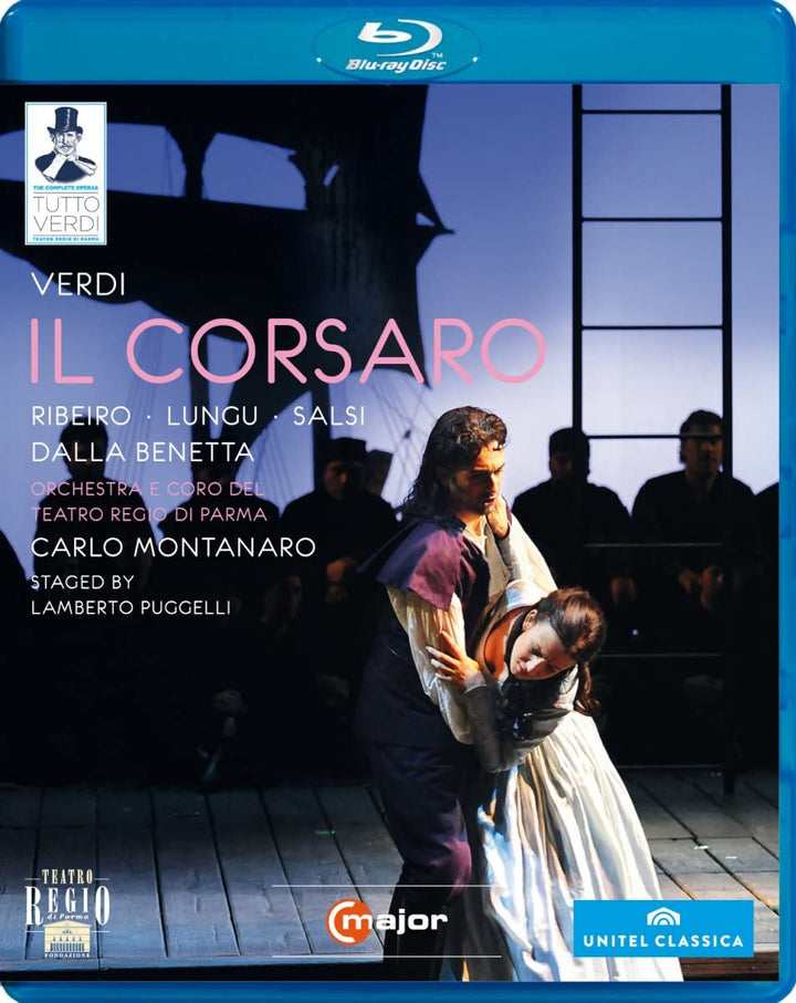 Verdi: Il Corsaro (Parma 2008) (Ribeiro, Lungu, Salsi, Dalla Benetta, Bonfatti, Papi, Villari, Lamberto Puggelli, Carlo Montanaro) (C-Dur: 722504) [2013] [Region Free] [Blu-ray]