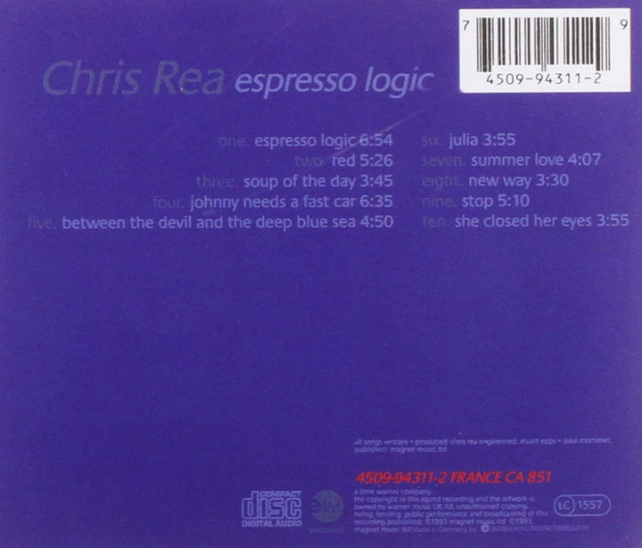 Chris Rea – Espresso Logic [Audio-CD]