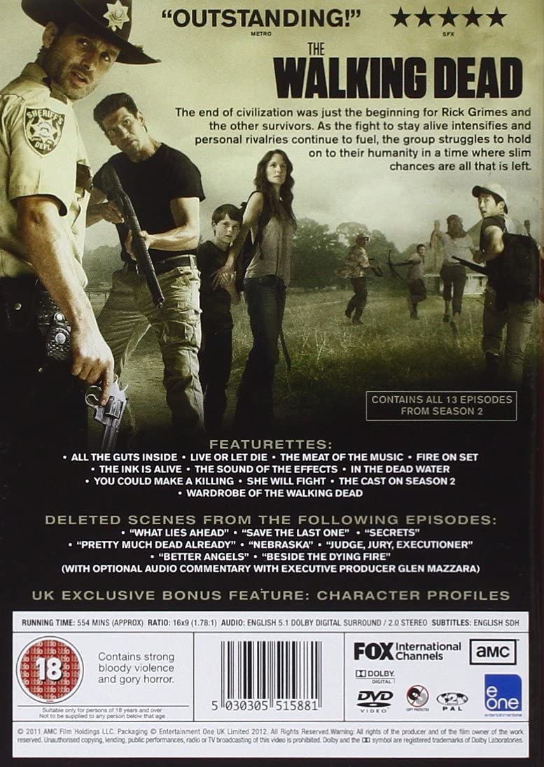 The Walking Dead – Staffel 2 – Horror [DVD]