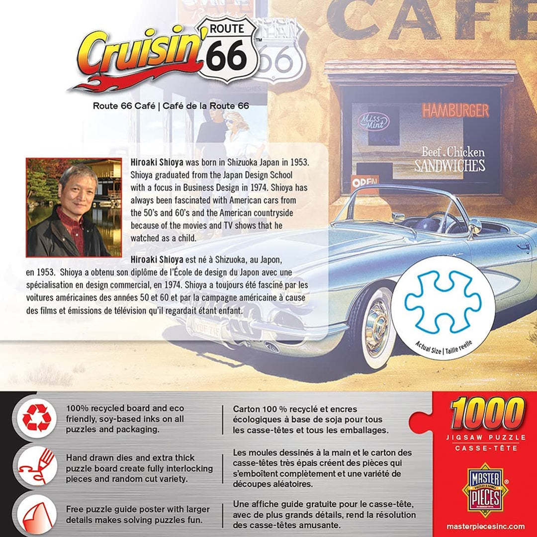 MasterPieces Route 66 Cafe Cruisin' Puzzle (1000 Teile)