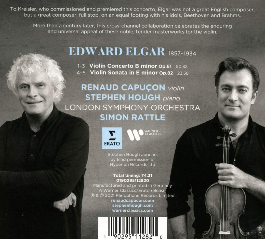 Elgar: Violinkonzert und Violinsonate [Audio-CD]