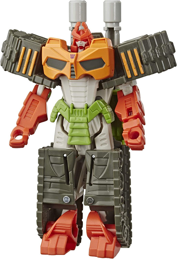 TRANSFORMERS Bumblebee Cyberverse Adventures Action Attackers: 1-Step Bludgeon Action Figure, Whirlwind Slash Action Attack Move, 10.5-cm