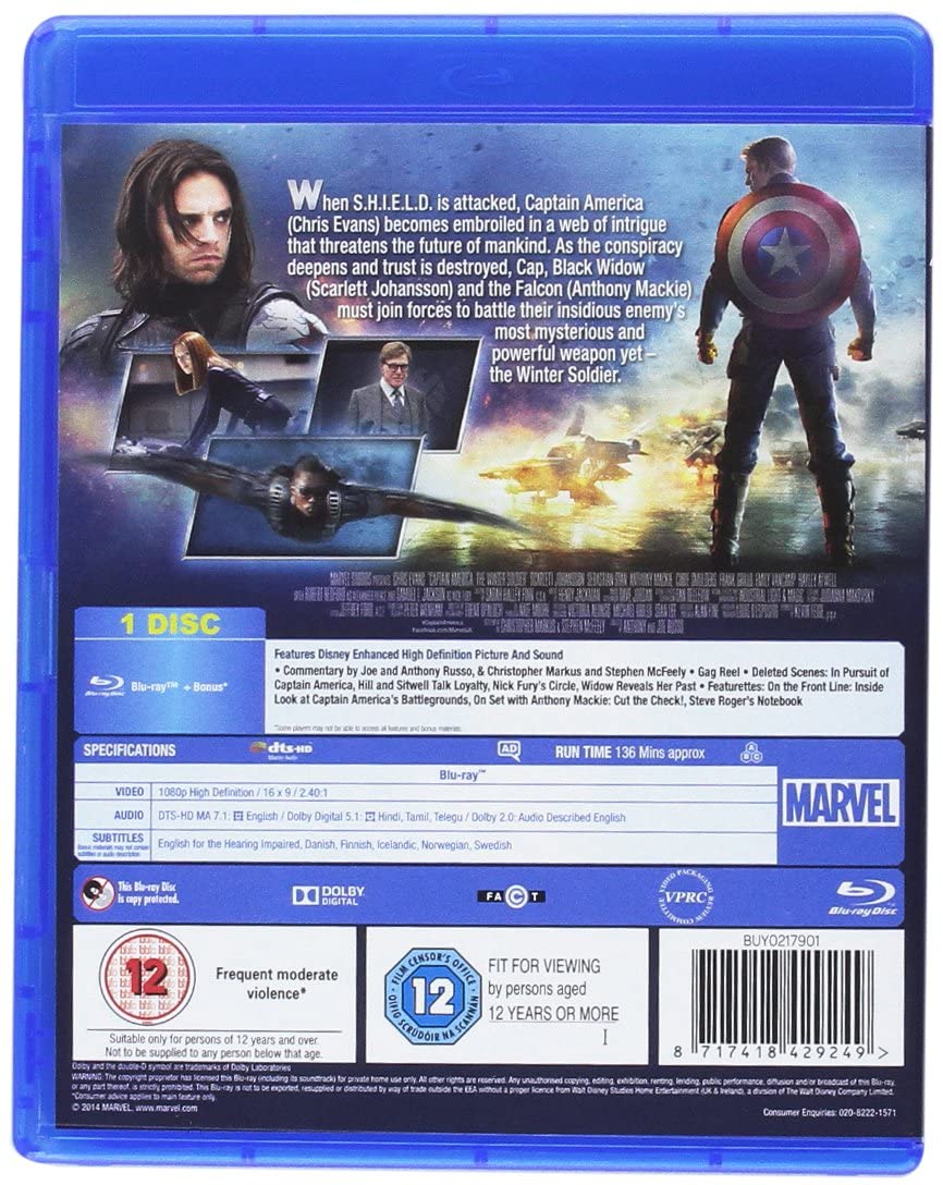 Captain America 1-3 – Action/Abenteuer [Blu-ray]