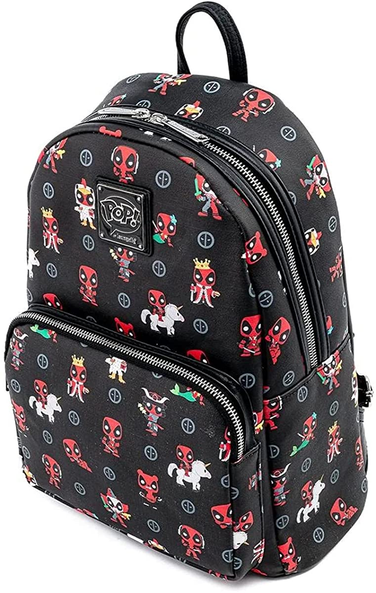 Loungefly Mini-Rucksack mit Allover-Print zum 30-jährigen Jubiläum von Marvel Deadpool