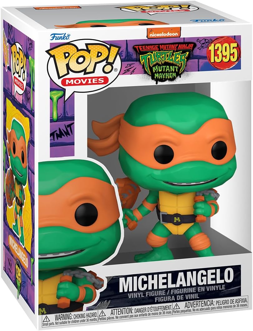 Filme: Teenage Mutant Ninja Turtles (TMNT) Mutant Mayhem – Michelangelo Funko 72336 Pop! Vinyl Nr. 1395 