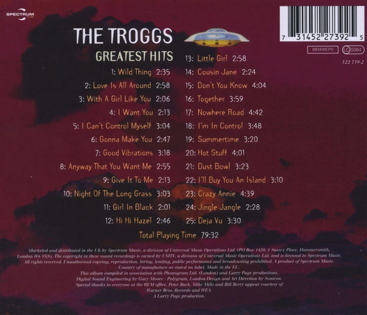 Greatest Hits - Troggs [Audio-CD]