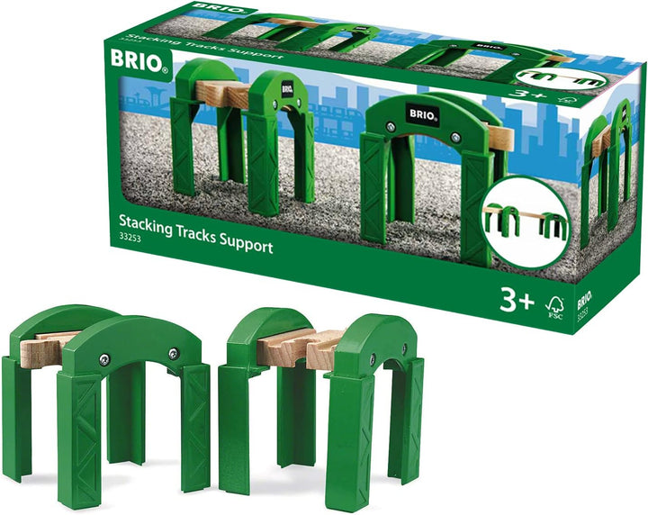 BRIO-Eisenbahn-Stapelstützen für Kinder ab 3 Jahren – kompatibel mit allen BRIO-Eisenbahn-Sets und Zubehör