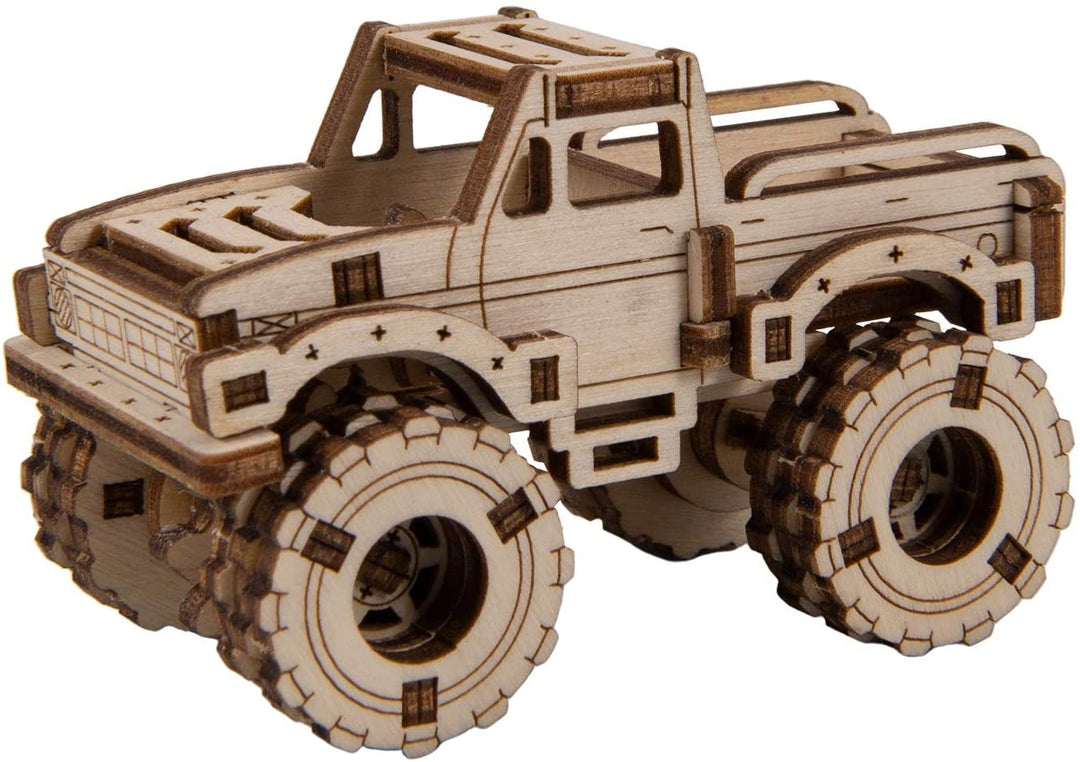 Wooden City Maquette en bois : Monster truck 4 : Ford pickup F-150 ranger