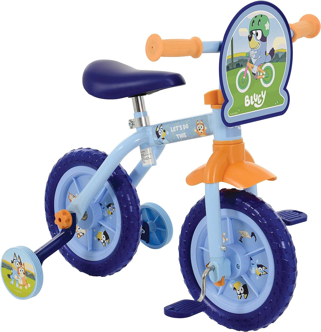 Bluey 2in1 10" Trainingsfahrrad, Blau