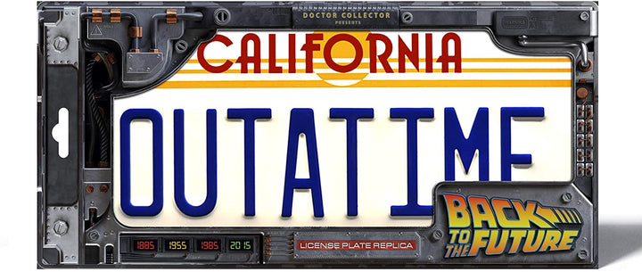 Back to The Future Outatime Licence Plate Replica