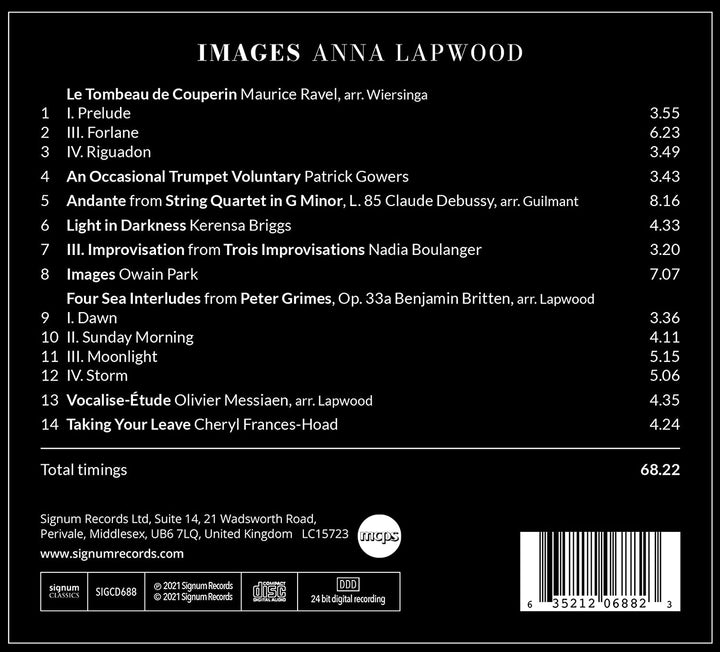 Lapwood, Anna – Bilder [Audio-CD]