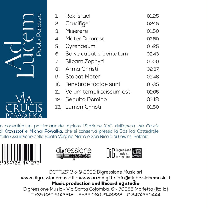 Palazzo: Ad Lucem [Cristina Fanelli; Graziana-Palazzo; Gaetano Simone; [Audio-CD] 