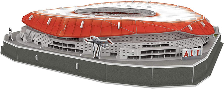 Atletico de Madrid 14061 European Soccer International 3D-Puzzle Wanda Metropolitan Stadion mit Licht