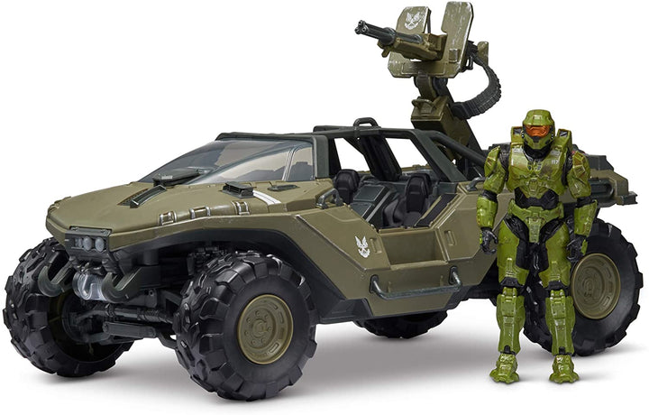 Halo HLW0016 4""World Deluxe Warthog und Master Chief