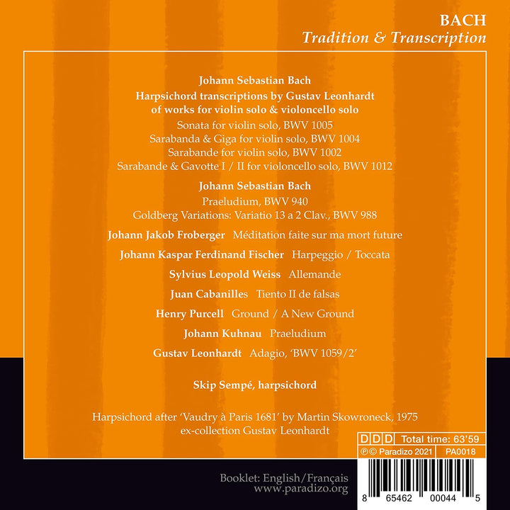 Bach: Tradition &amp; Transkription [Audio-CD]