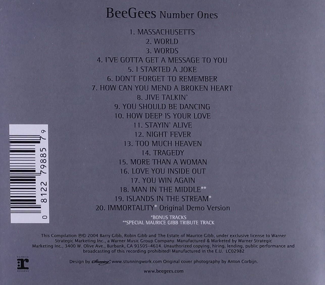 Bee Gees – Number Ones [Audio-CD]