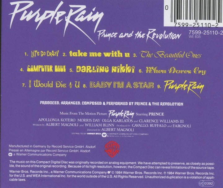 Purple Rain - Prince [Audio-CD]