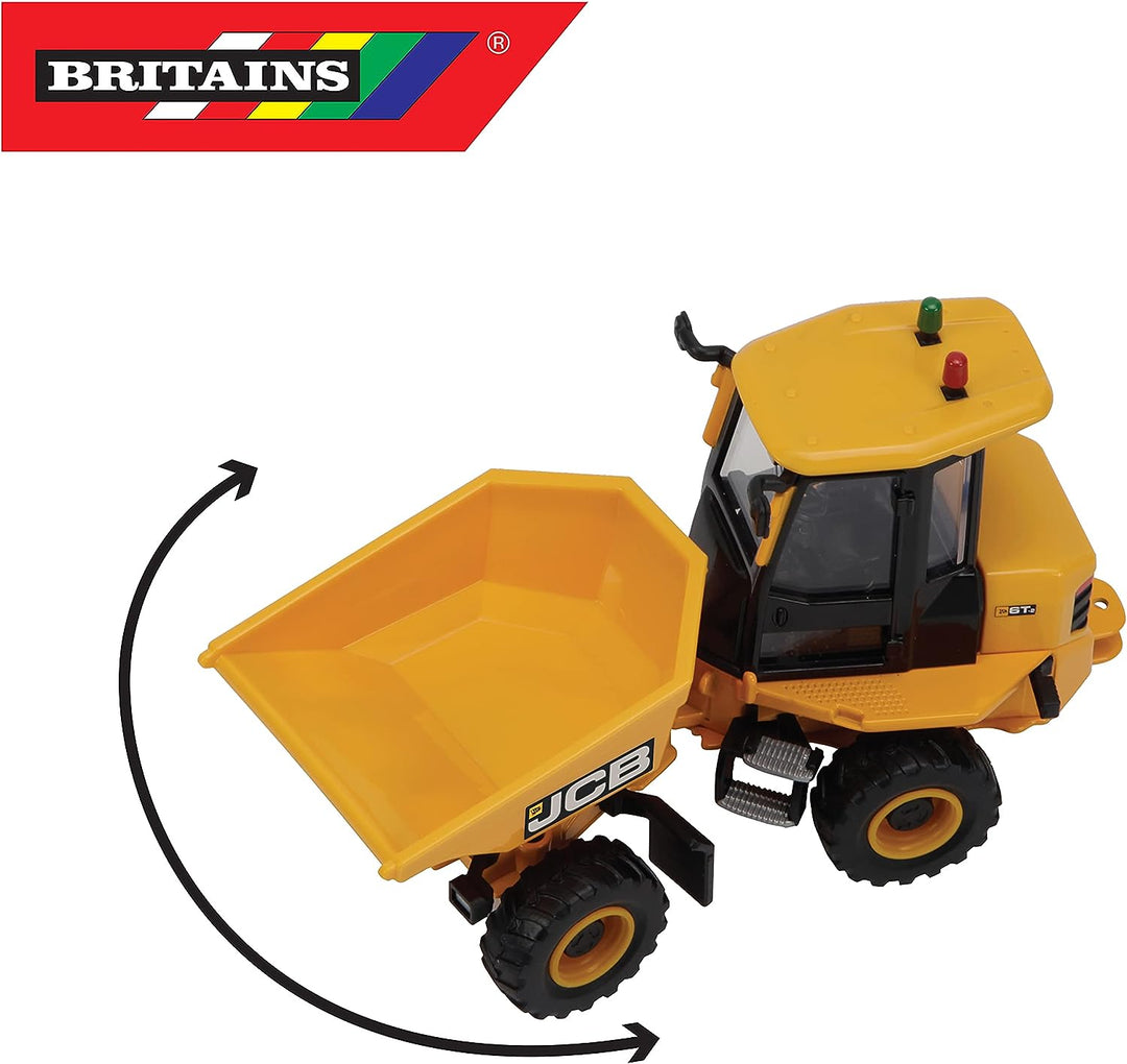 JCB Britains Farm Tomy Toys, Baukipper, 1:32 JCB 6T-2 Truck – Traktorspielzeug zum Sammeln – Bauernhofspielzeug im Maßstab 1:32, geeignet für Sammler und Kinder ab 3 Jahren