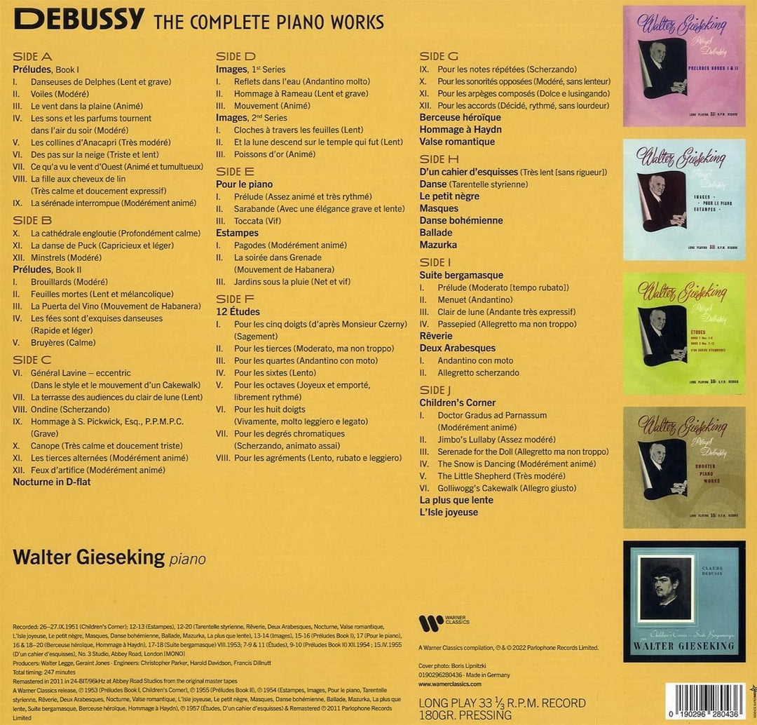 Walter Gieseking - Debussy: Klavierwerke [VINYL]