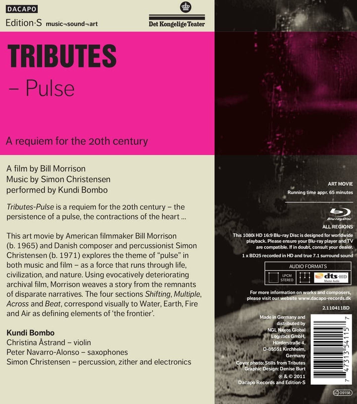 Tributes Pulse: A Requiem For The 20th Century [2011] [Region Free] - [Blu-ray]