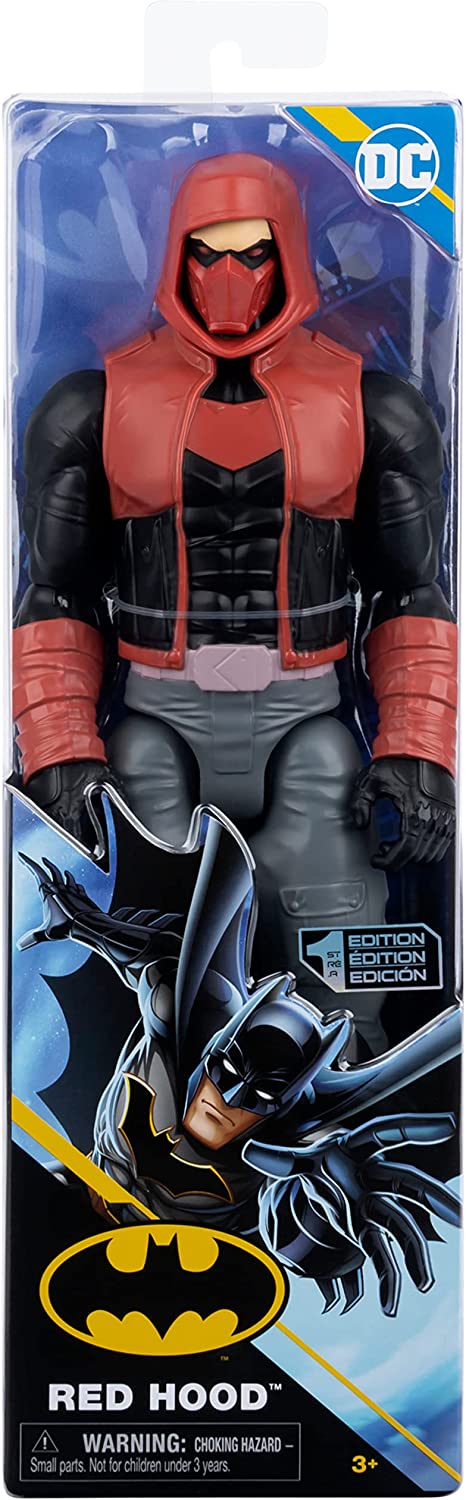 DC Comics, 12-Zoll-Red Hood-Actionfigur, Kinderspielzeug für Jungen und Mädchen ab 3 Jahren