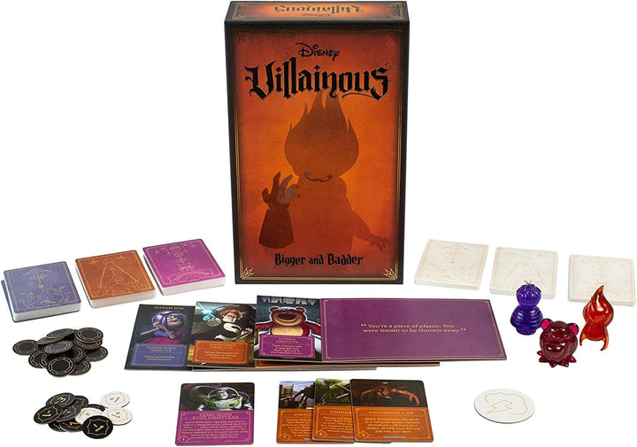 Ravensburger Disney Villainous Bigger and Badder Familienstrategie-Brettspiel für