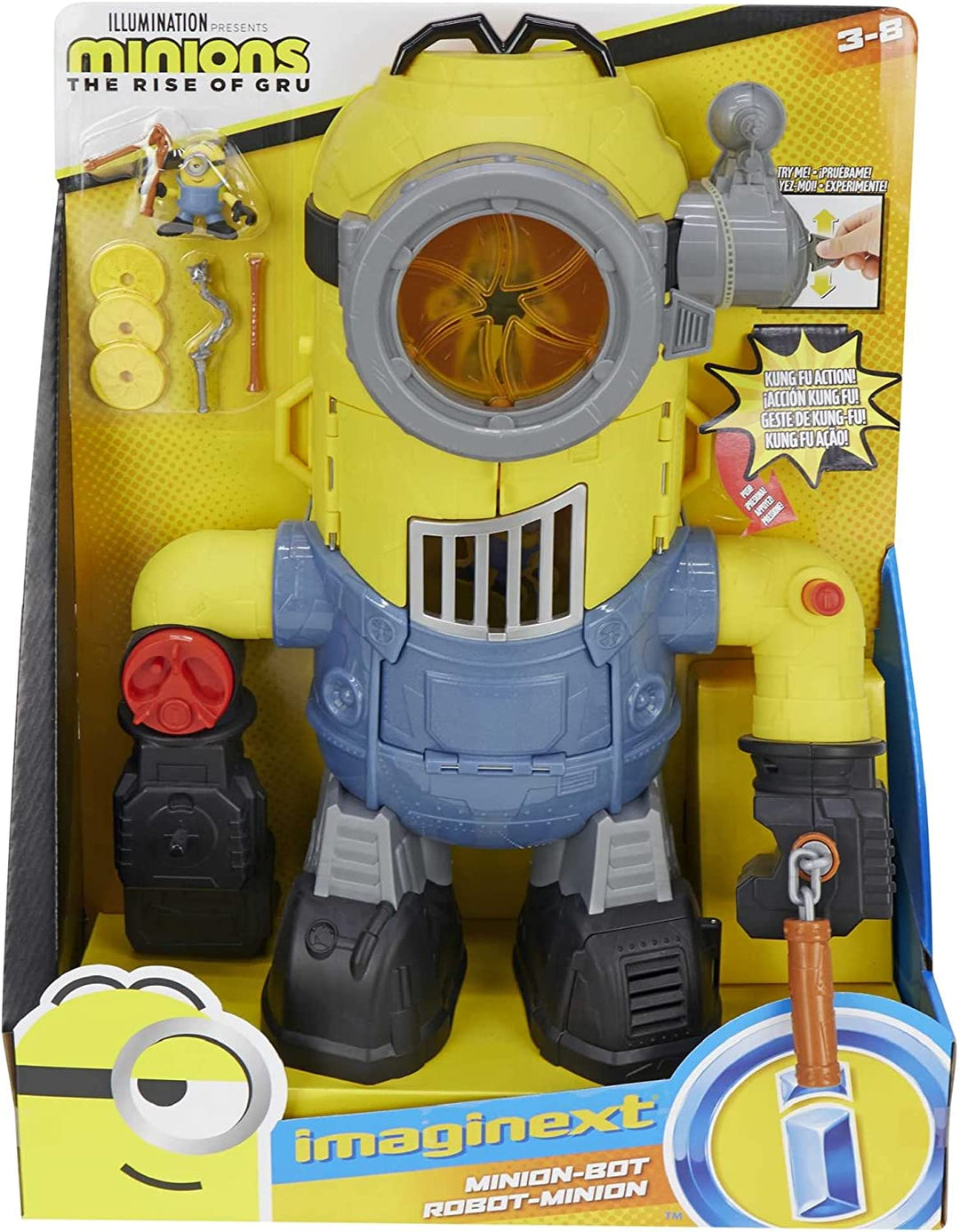 Fisher-Price Imaginext Minions MinionBot, Roboter und Spielset mit Schlagaktion