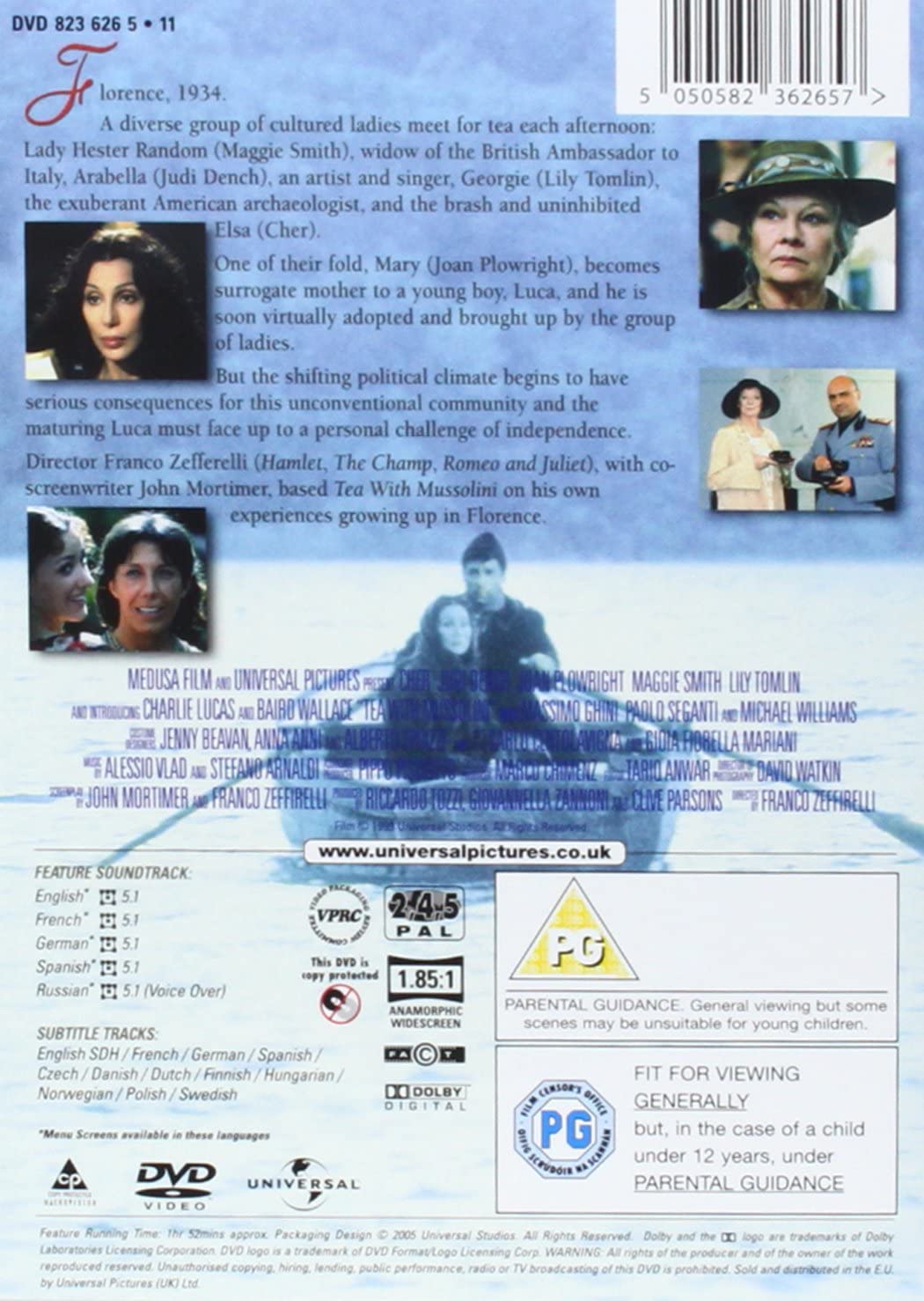 Tea With Mussolini (1999) – Krieg/Drama [DVD]