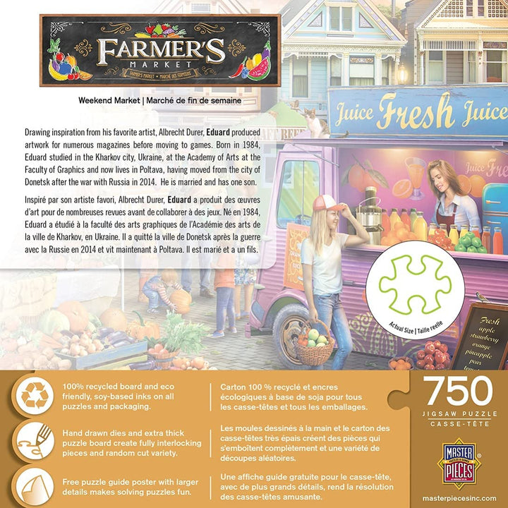MasterPieces Farmer's Market 750 Puzzles Collection – Weekend Market 750 Teile J