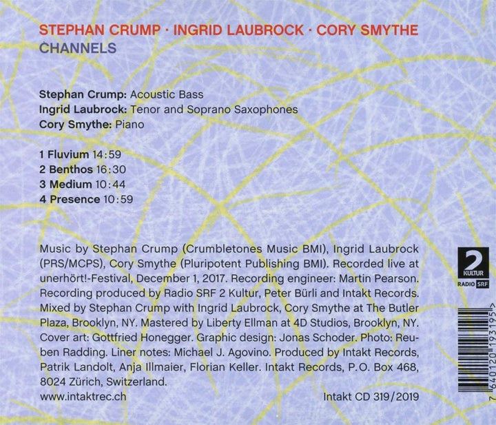 Stephan Crump &amp; Laubrock, Ingrid &amp; Smythe, Cory – Channels [Audio CD]