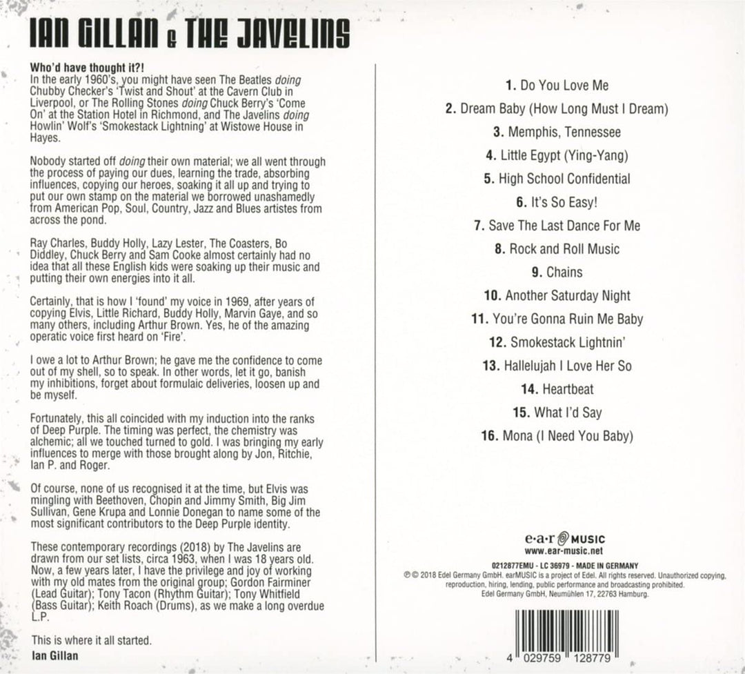 Ian Gillan &amp; The Javelins [Audio-CD]