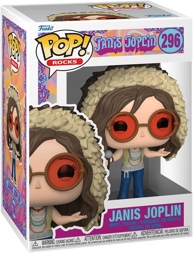 Funko POP! Rocks: Janis Joplin – Vinyl-Sammelfigur – Geschenkidee – offiziell