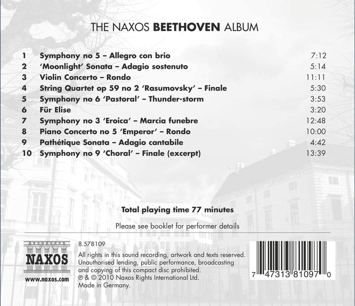 Das Naxos-Beethoven-Album [Audio-CD]