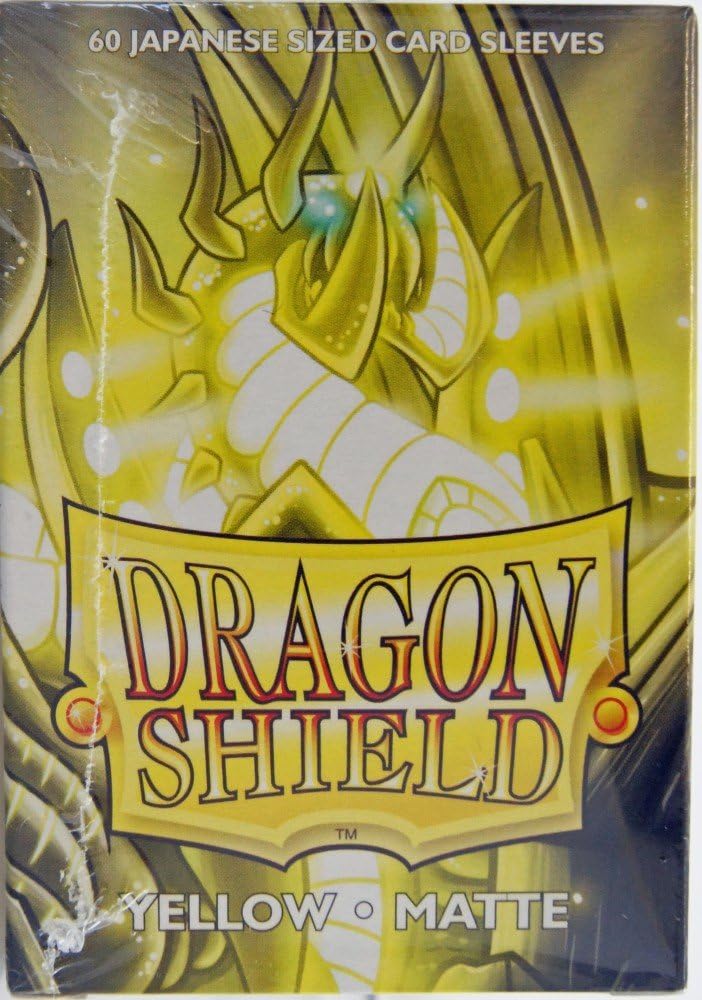 Dragon Shield ART11114 (60) Hüllen in japanischer Größe, 60 Stück, Mattgelb